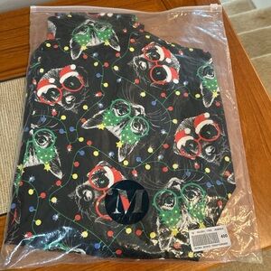 Modcloth Black Cat and Dog Print Skirt